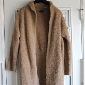 Camel thick cardigan/coat